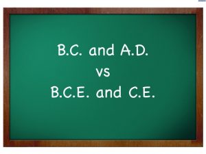 BC / BCE & AD / CE