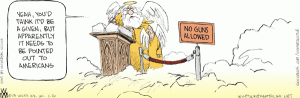 Are there guns in Heaven?