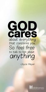 Can we know if God still cares about us?