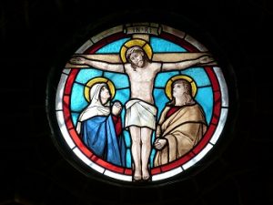 Stained glass window, used to ask - Are most people good by nature?