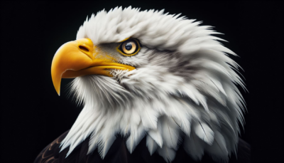 freedom to pray - american style, illustrated by an angry looking bald eagle