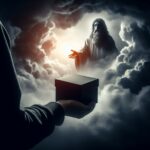 handing it over to God, with a black box to represent the problem