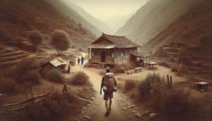 cost of following Jesus - lone missionary gvr » God versus religion the cost of folloooooooooowing Jesus, illustrated by a lone missionary walking in the middle of nowhere with only a backpack