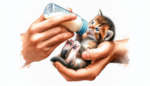 I desire mercy not sacrifice - shown by someone feeding a tiny cat from a small bottle of milk