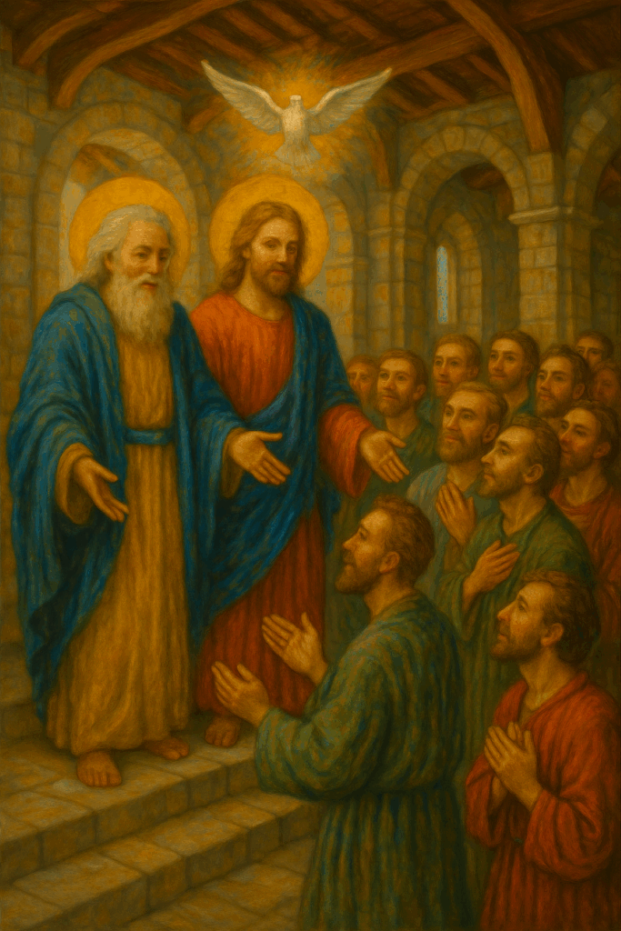 Revelation - Greetings from The Trinity Father, Son, and Holy Spirit to people in a small church in the first century AD